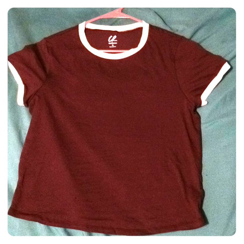 Charlotte Russe maroon t-shirt